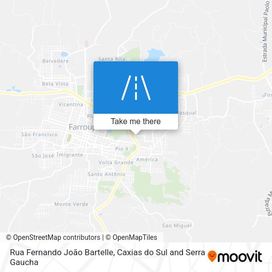 Rua Fernando João Bartelle map