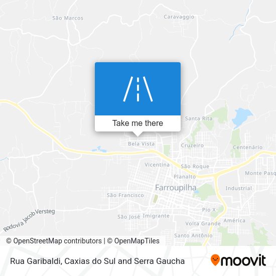 Rua Garibaldi map