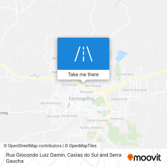 Rua Giocondo Luiz Damin map