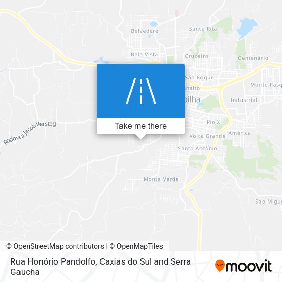 Rua Honório Pandolfo map