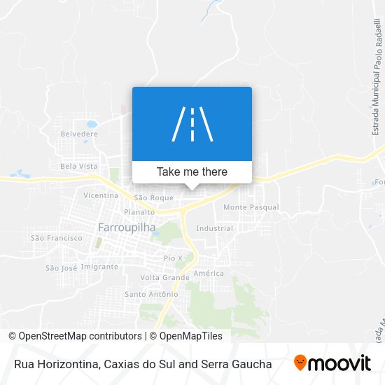 Rua Horizontina map