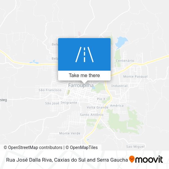 Rua José Dalla Riva map