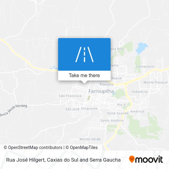 Rua José Hilgert map