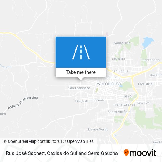 Rua José Sachett map