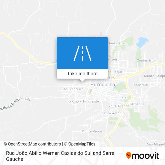 Rua João Abílio Werner map