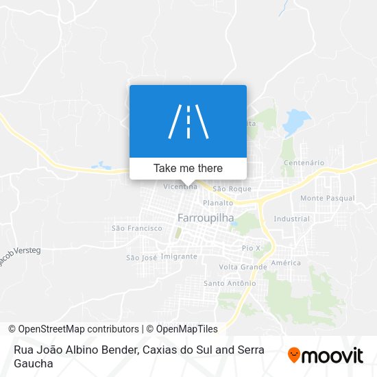 Rua João Albino Bender map