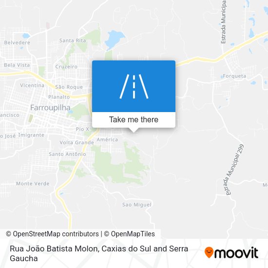 Rua João Batista Molon map