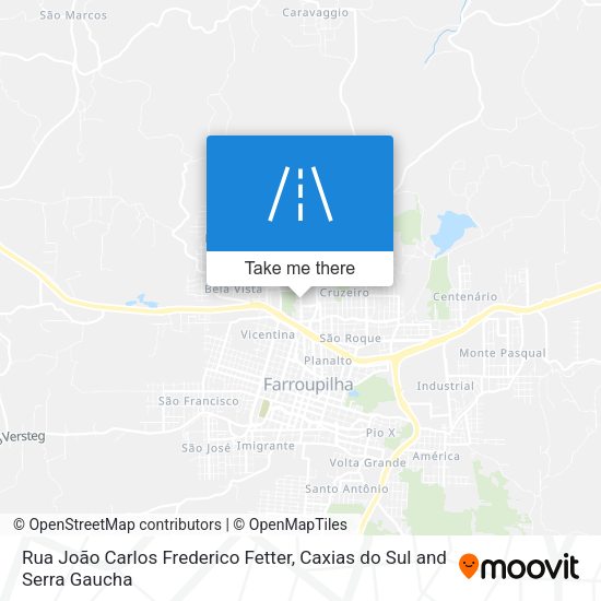 Rua João Carlos Frederico Fetter map