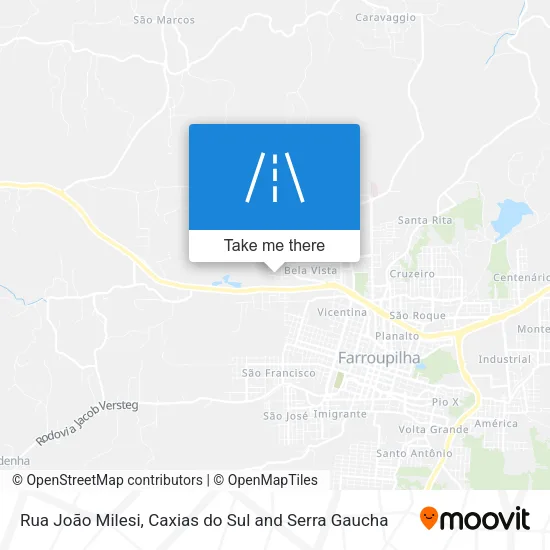 Rua João Milesi map