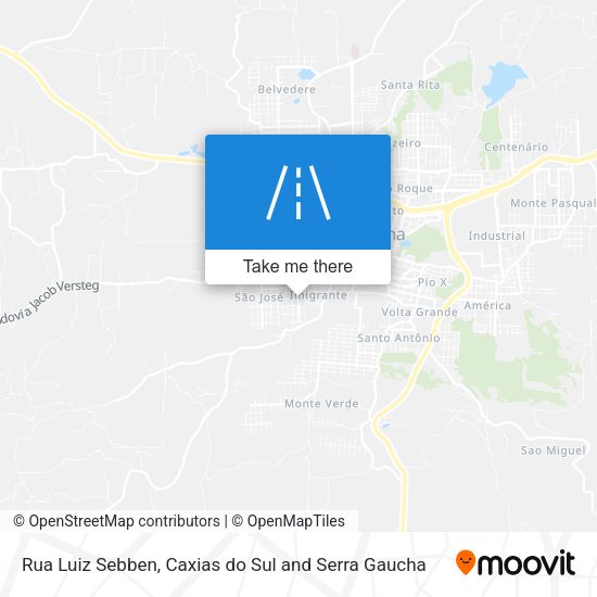 Rua Luiz Sebben map
