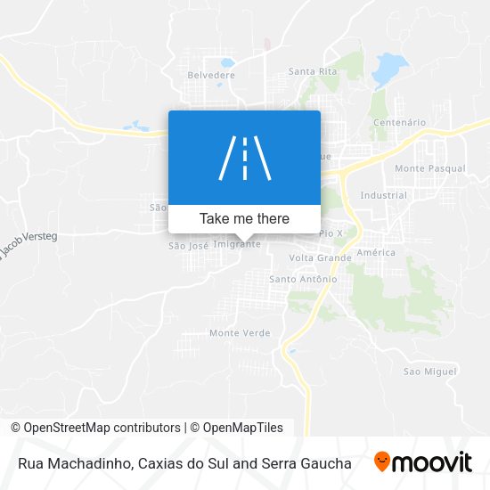Rua Machadinho map
