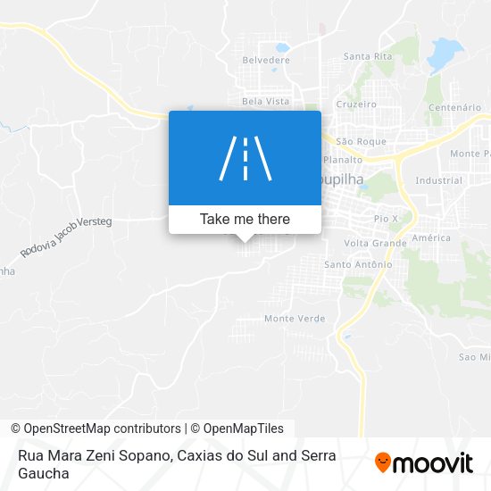 Rua Mara Zeni Sopano map