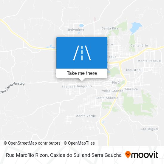 Rua Marcílio Rizon map