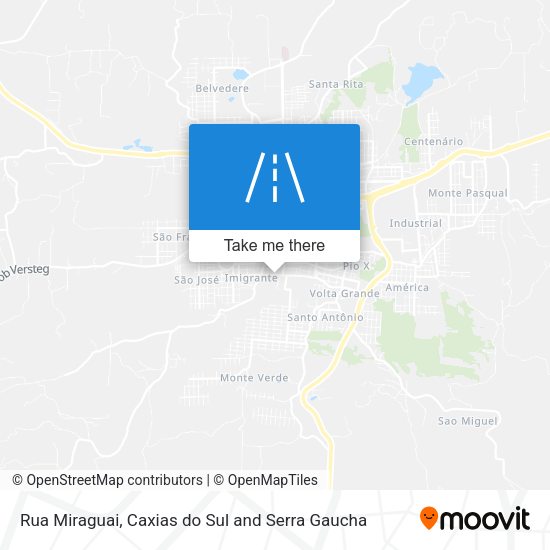 Rua Miraguai map