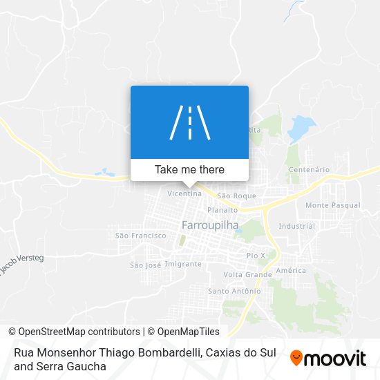 Rua Monsenhor Thiago Bombardelli map