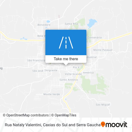 Rua Nataly Valentini map