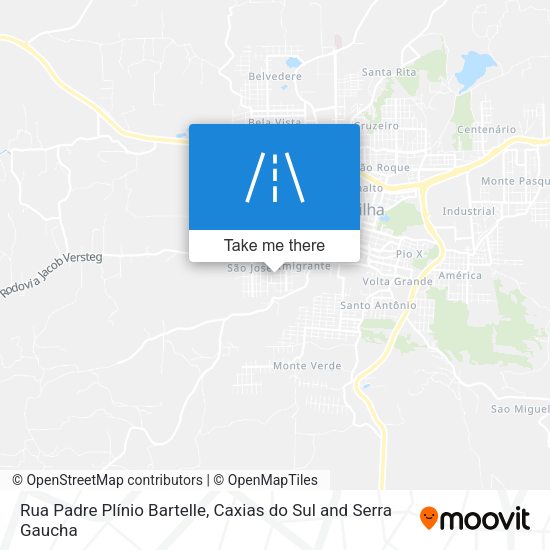 Rua Padre Plínio Bartelle map