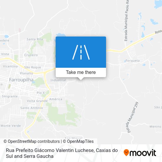 Rua Prefeito Giácomo Valentin Luchese map