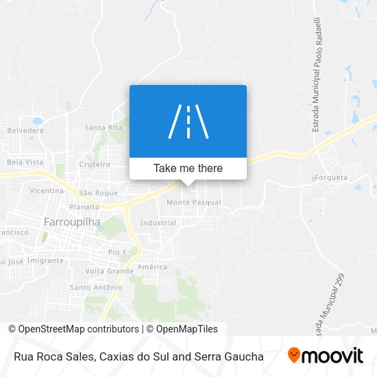 Rua Roca Sales map