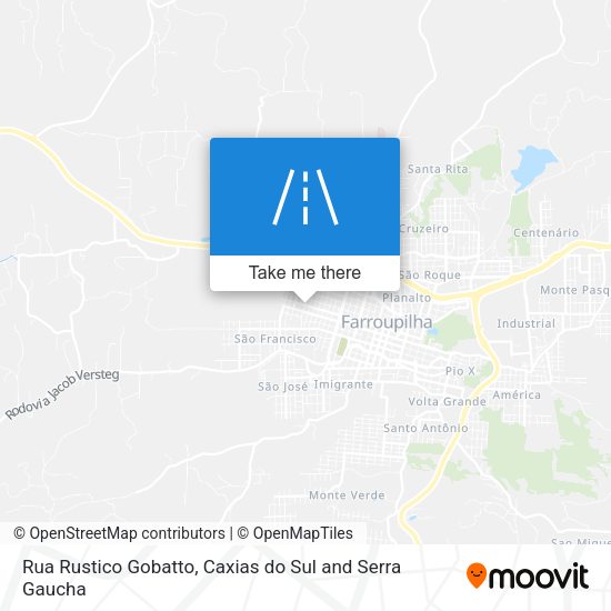 Rua Rustico Gobatto map