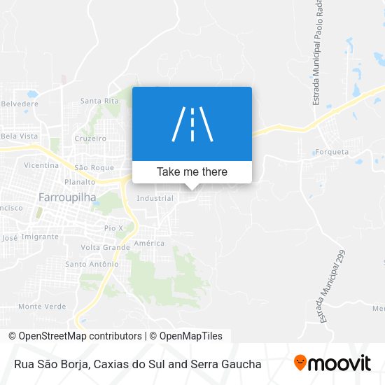 Rua São Borja map