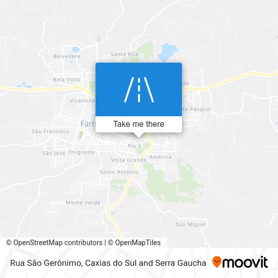 Rua São Gerônimo map