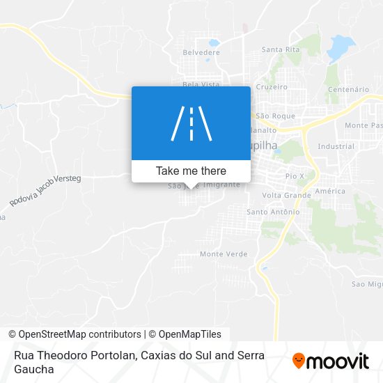 Rua Theodoro Portolan map