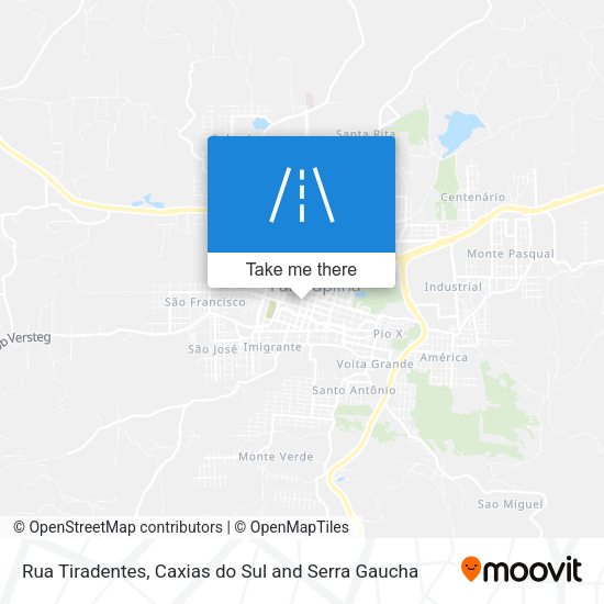 Rua Tiradentes map