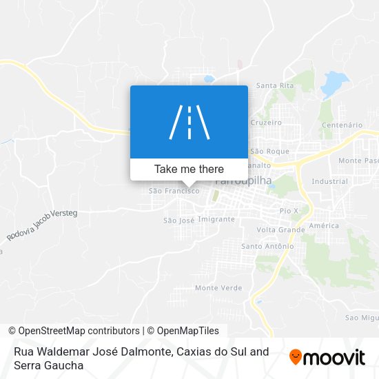 Rua Waldemar José Dalmonte map
