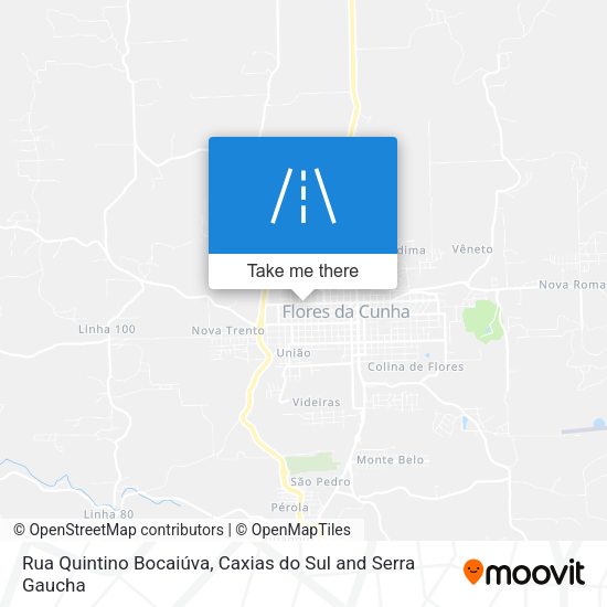 Rua Quintino Bocaiúva map