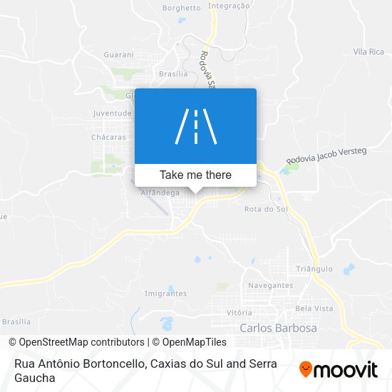 Rua Antônio Bortoncello map
