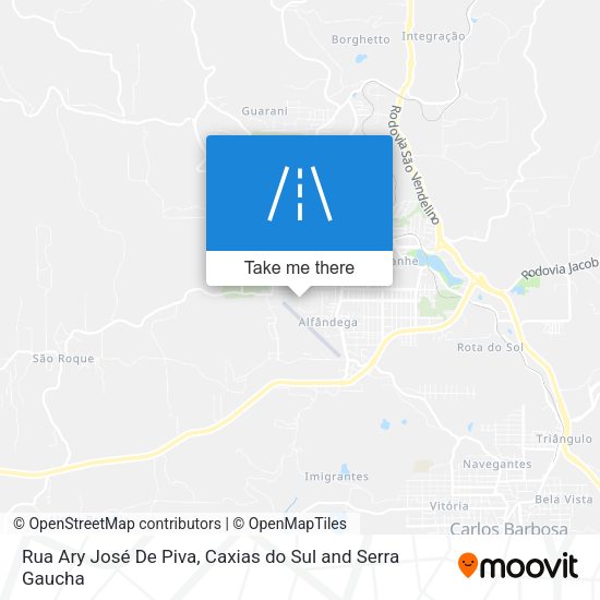 Rua Ary José De Piva map