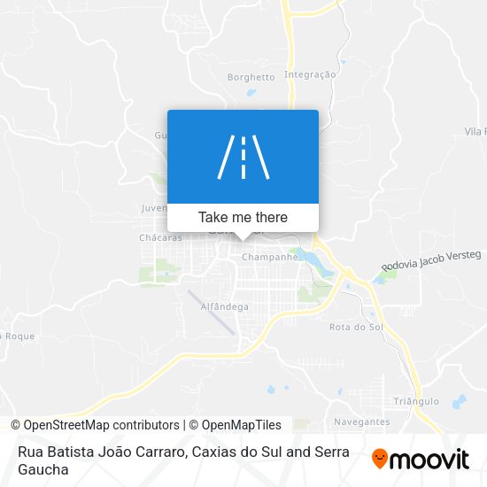 Rua Batista João Carraro map