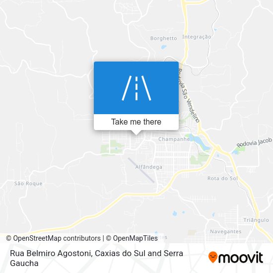 Rua Belmiro Agostoni map