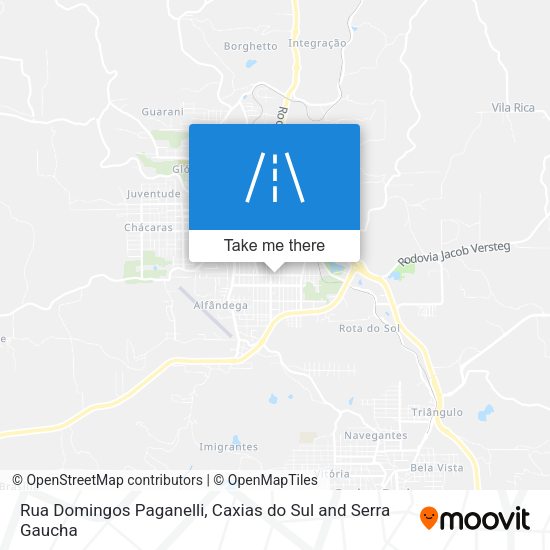 Rua Domingos Paganelli map