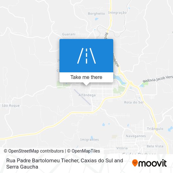 Rua Padre Bartolomeu Tiecher map
