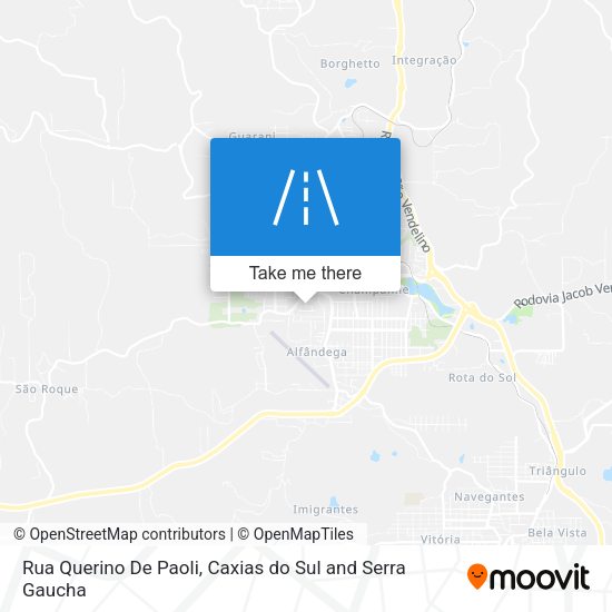 Rua Querino De Paoli map