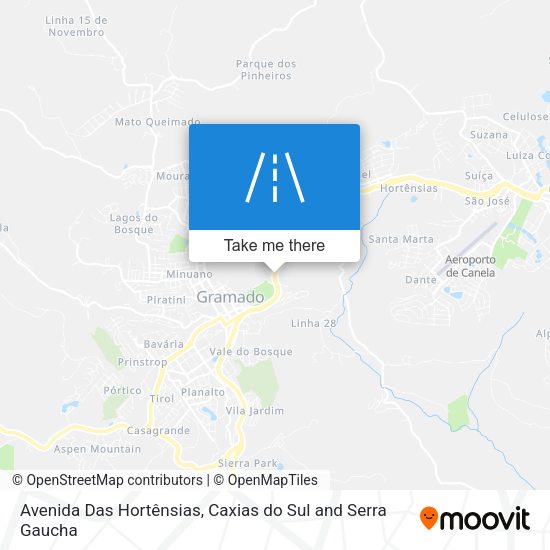 Avenida Das Hortênsias map