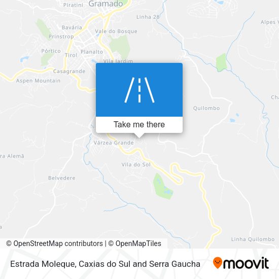 Estrada Moleque map