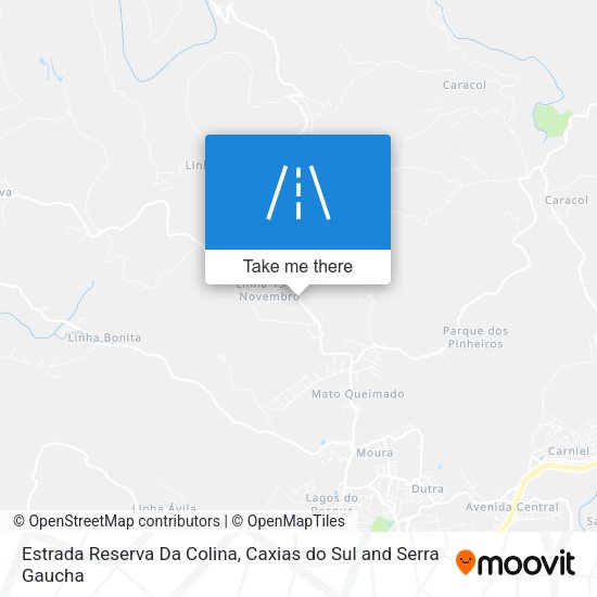 Estrada Reserva Da Colina map
