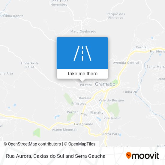 Rua Aurora map