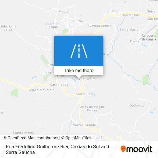 Rua Fredolino Guilherme Bier map