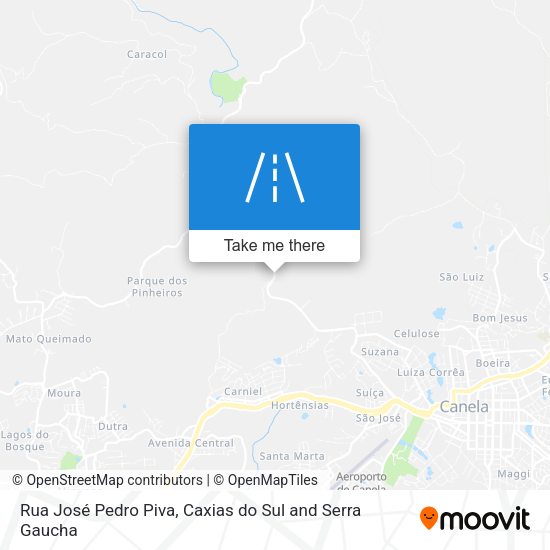 Rua José Pedro Piva map