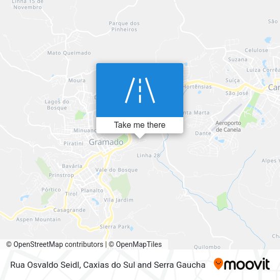 Rua Osvaldo Seidl map