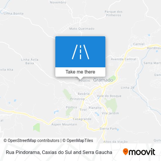Rua Pindorama map