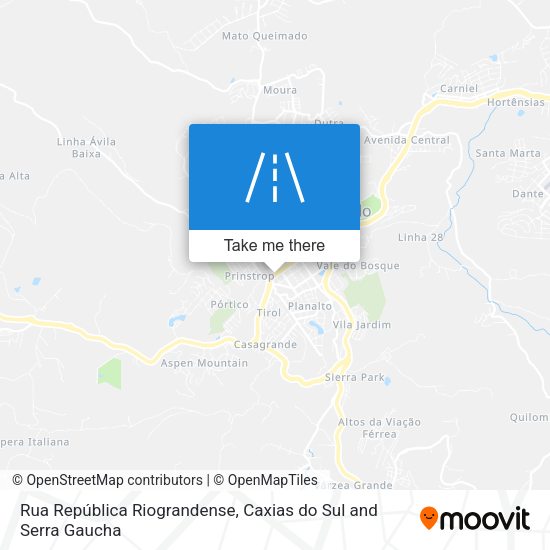 Rua República Riograndense map