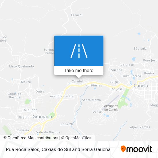 Rua Roca Sales map