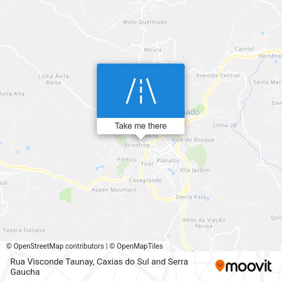 Rua Visconde Taunay map