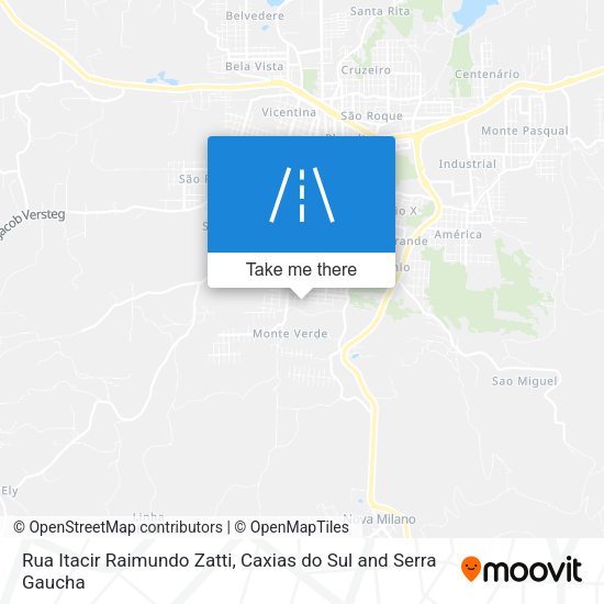 Rua Itacir Raimundo Zatti map