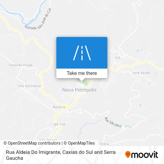 Rua Aldeia Do Imigrante map